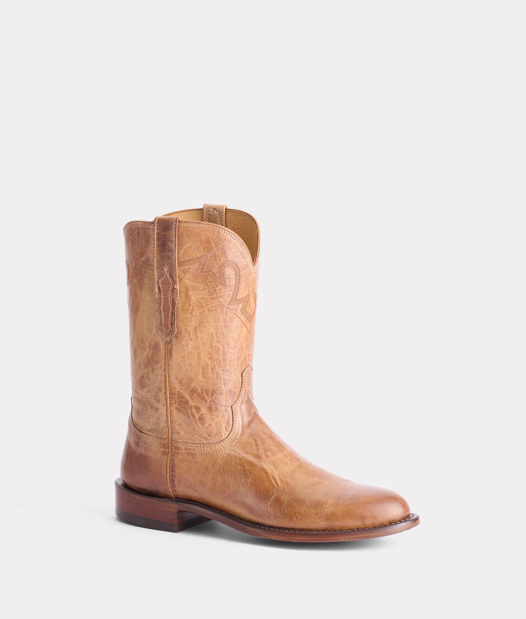 Lucchese Sunset Roper Tan Mad Dog