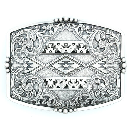 Nocona  Buckle with Aztec motif
