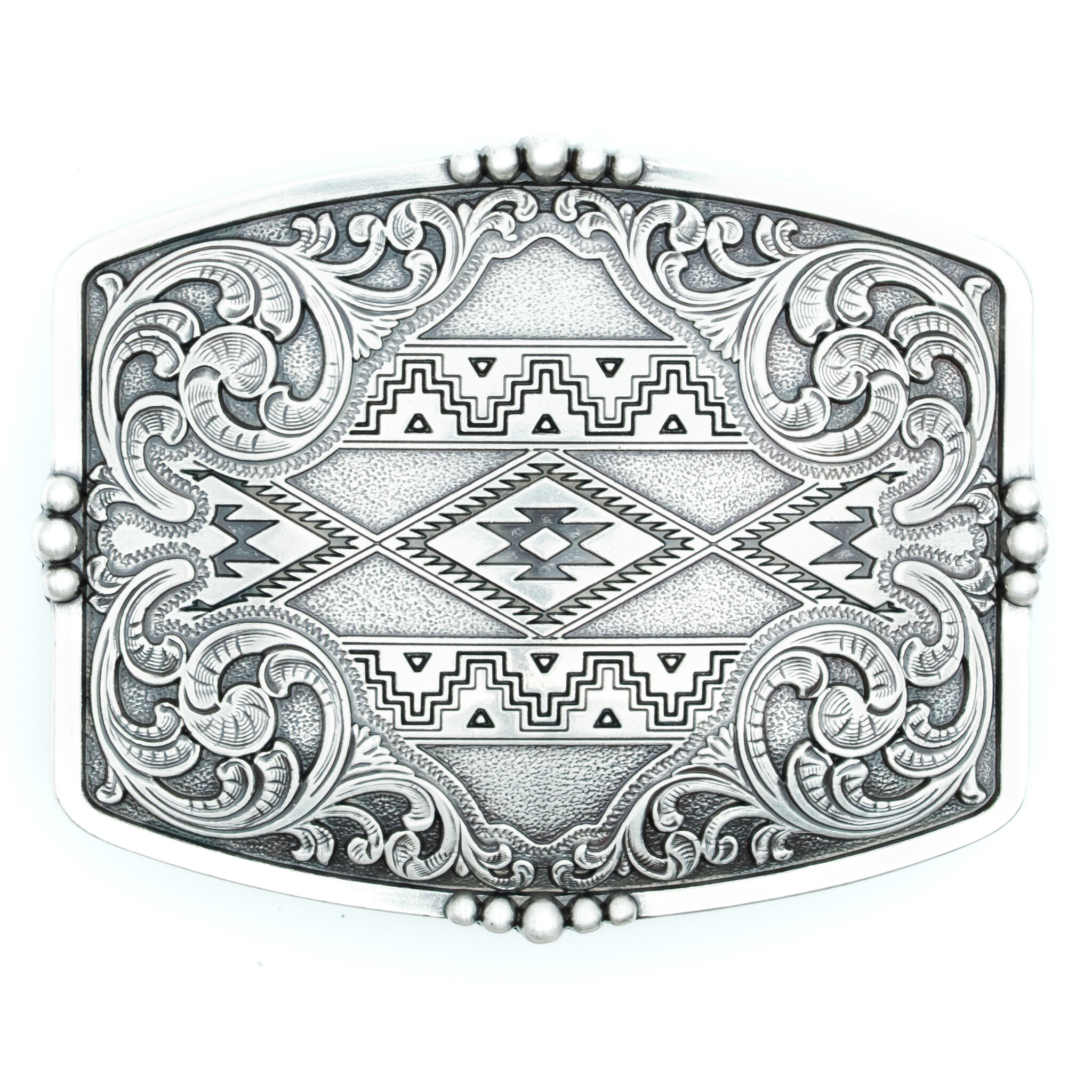 Nocona  Buckle with Aztec motif
