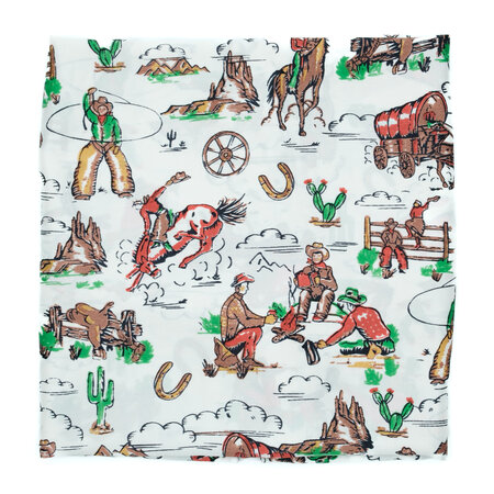 Schal mit retro Ranch