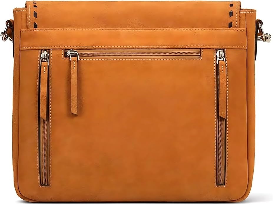 Ariat Braune Wildleder Umhängetasche Sierra