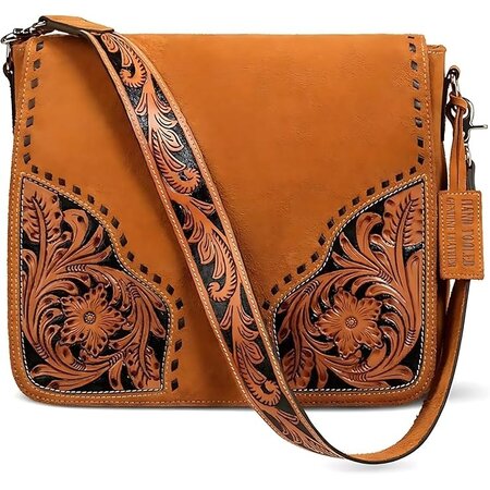 Ariat Bruin suede schoudertas Sierra