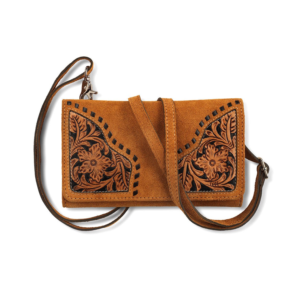 Ariat Braune Wildleder Clutch Sierra