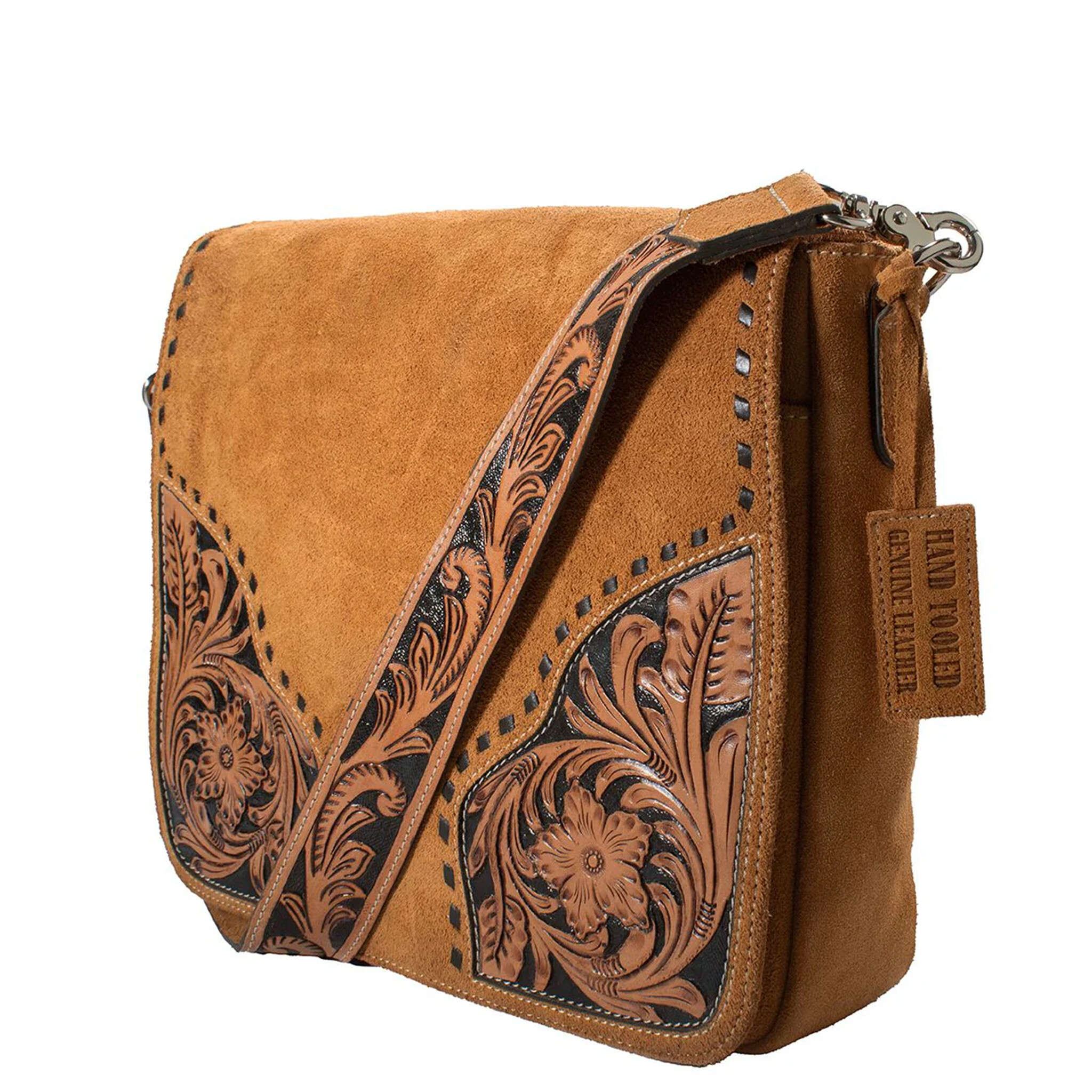 Ariat Brown suede shoulder bag Sierra
