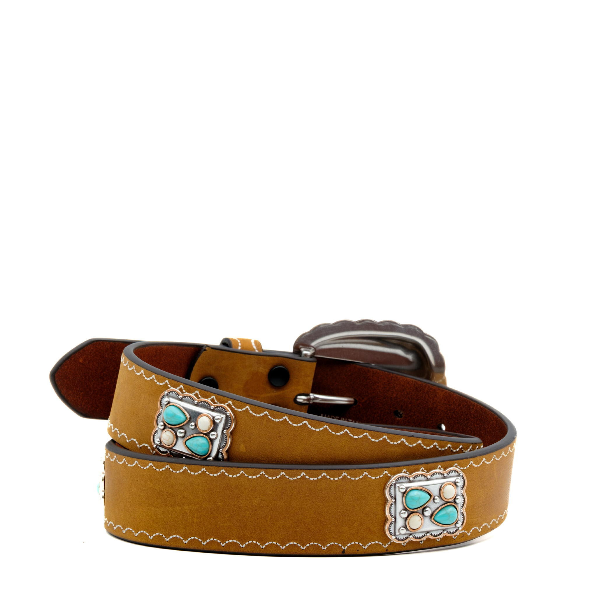 Angel Ranch Lichtbruine leren riem