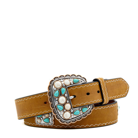 Angel Ranch Light Brown leather belt