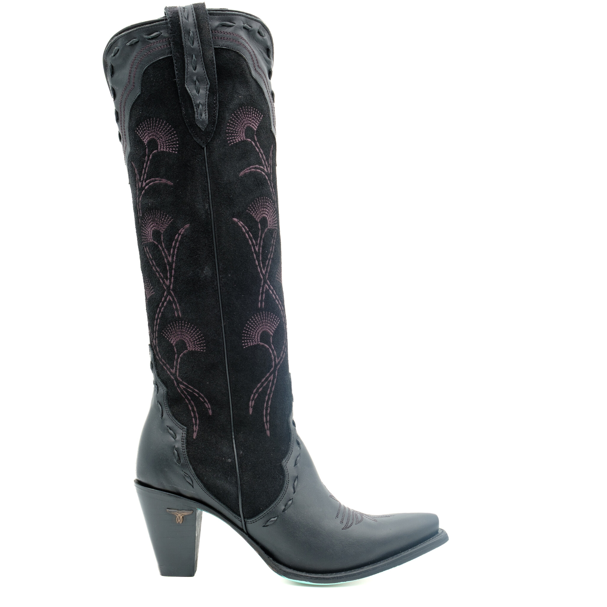 Lane Hoge zwarte cowboylaars Tessa