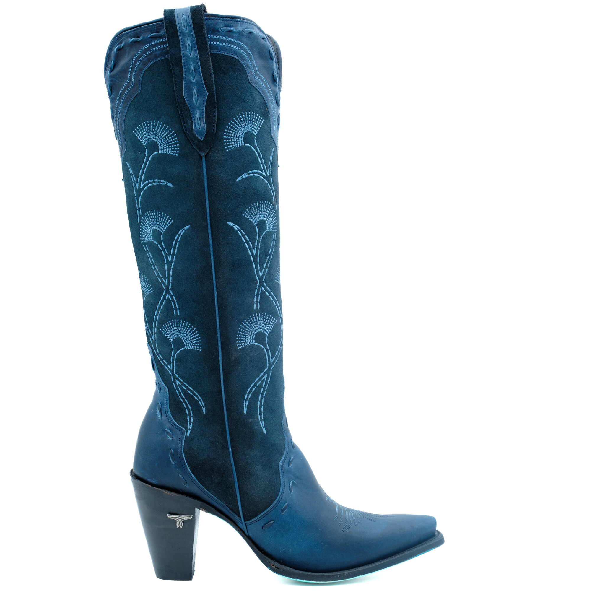 Lane Hoge donkerblauwe cowboylaars Tessa