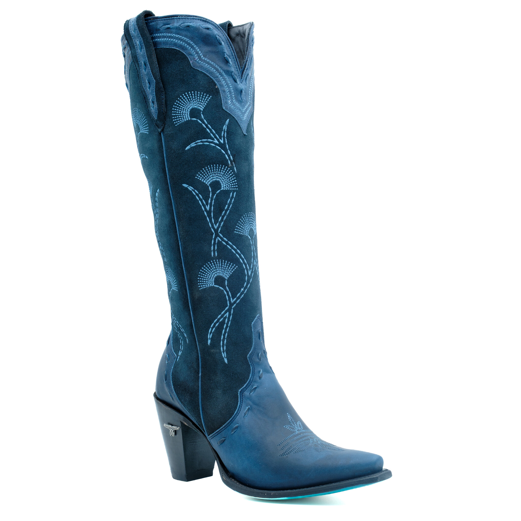 Lane Hoge donkerblauwe cowboylaars Tessa