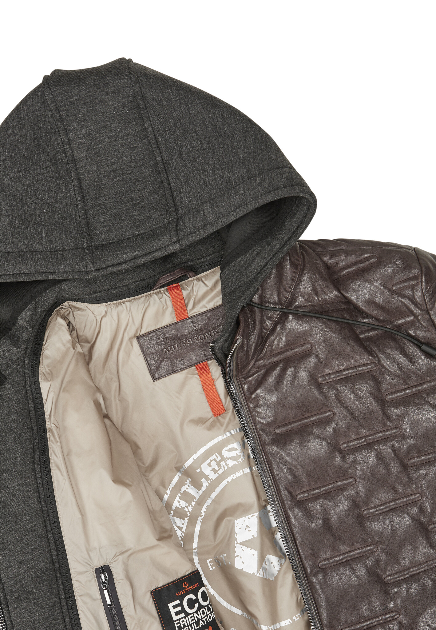 Milestone Alonso jacket dark brown