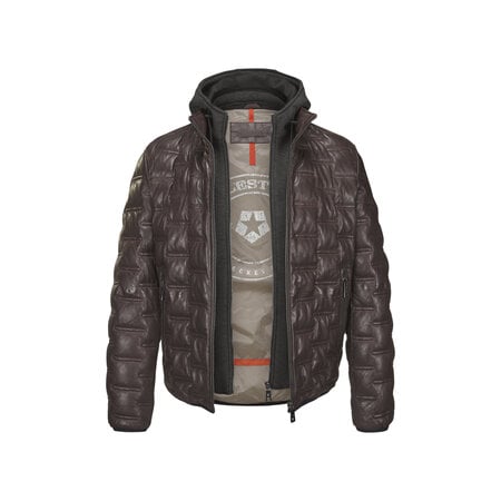 Milestone Alonso jacket dark brown