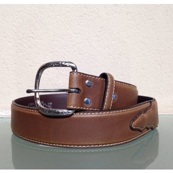 Nocona  Bruine leren riem