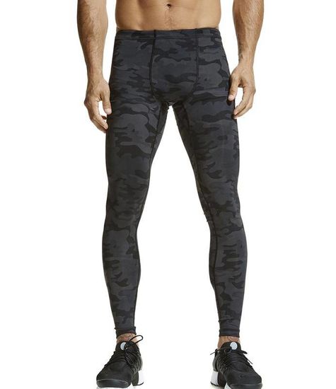 Springen formaat Bedrijf Vimmia heren legging - Men's Printed Core Legging Dark Camo - STELLASSTYLE