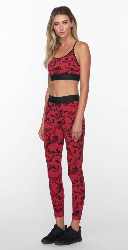 Koral Activewear - Camo Knockout Crop Legging - Scarlett Camo