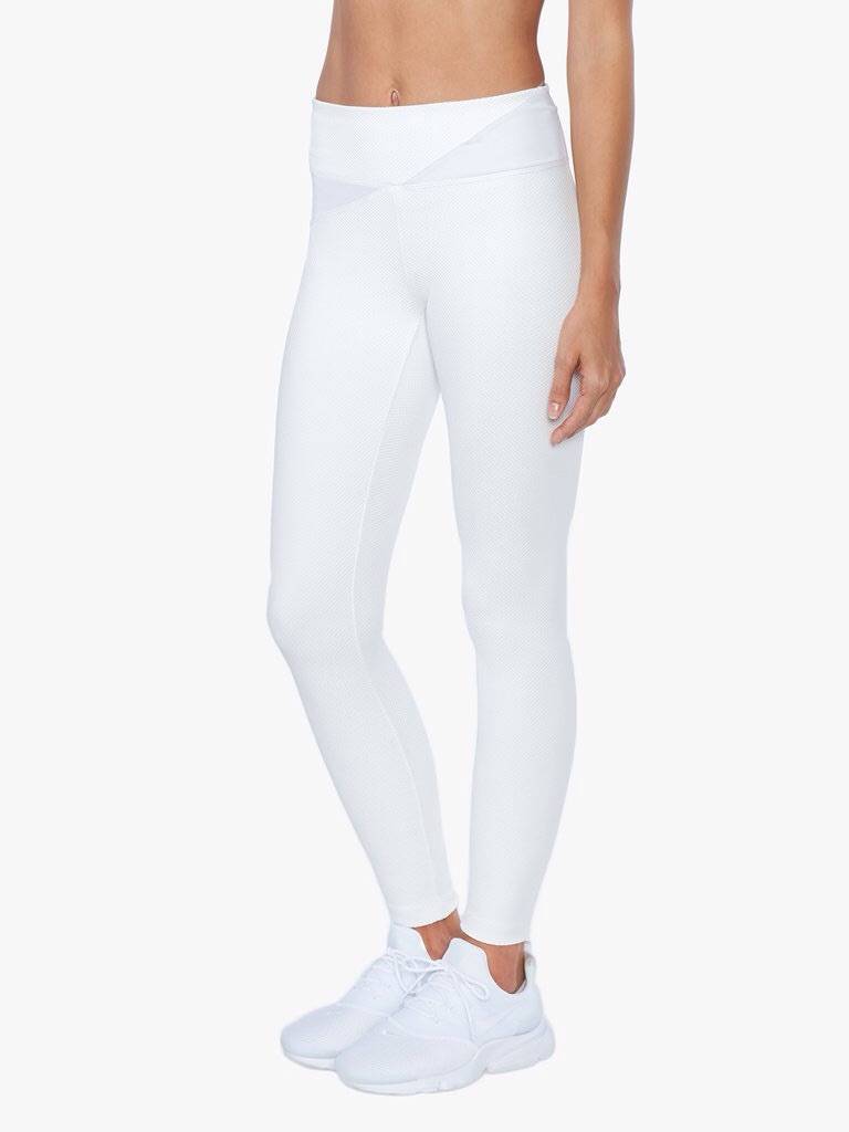 Koral Activewear - Flight Mid Rise Legging - White - STELLASSTYLE