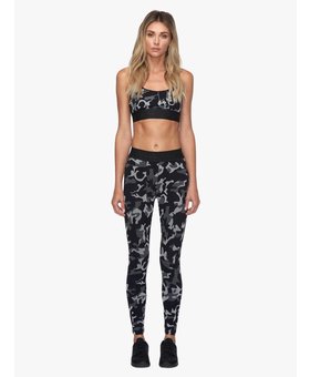 Koral Activewear Camo Knockout Legging met zwart en grijs camouflage print