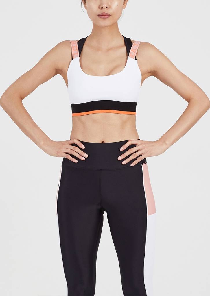 Penation - Overtime Crop - Cool Sports Bra with P. E Nation Logo Racerback  - STELLASSTYLE
