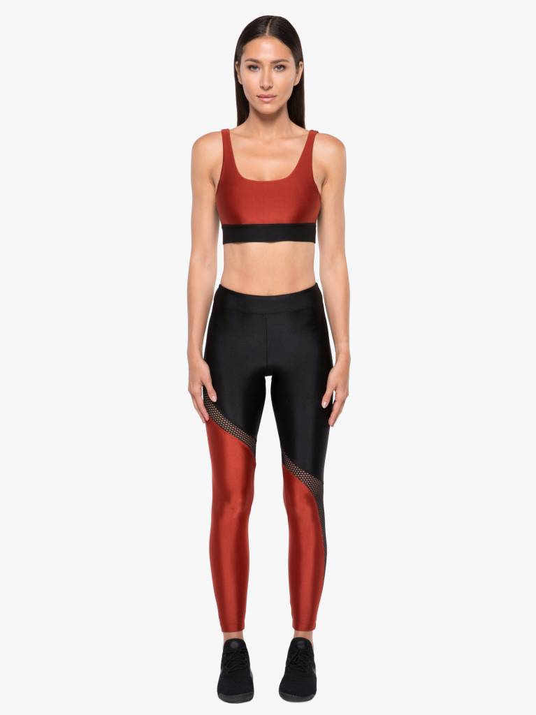 Koral Activewear - Inner Sprint Sports Bra Rouge/Black - STELLASSTYLE