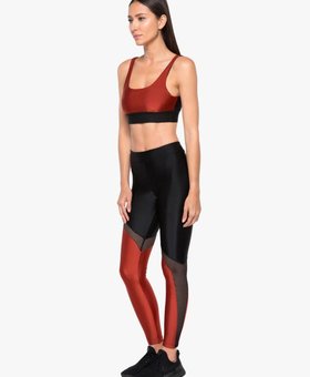 Koral Activewear Venus High Rise Sprint Legging - Black/Rouge