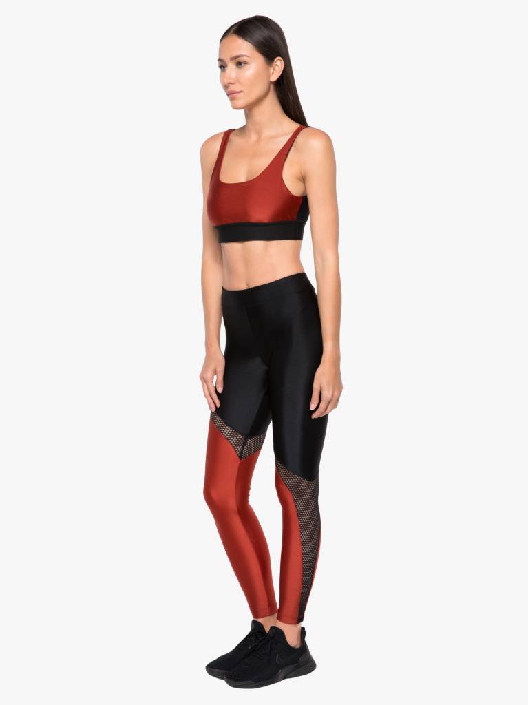 Koral Activewear Venus High Rise Sprint Legging - Black/Rouge
