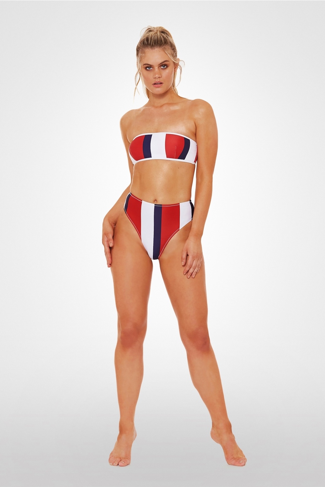 L'urv  Bulletproof Bikini Bottom navy/red/white