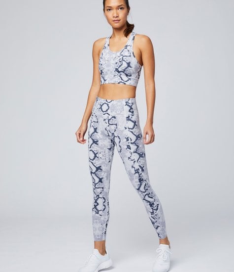 Snake-print leggings in grey - Varley