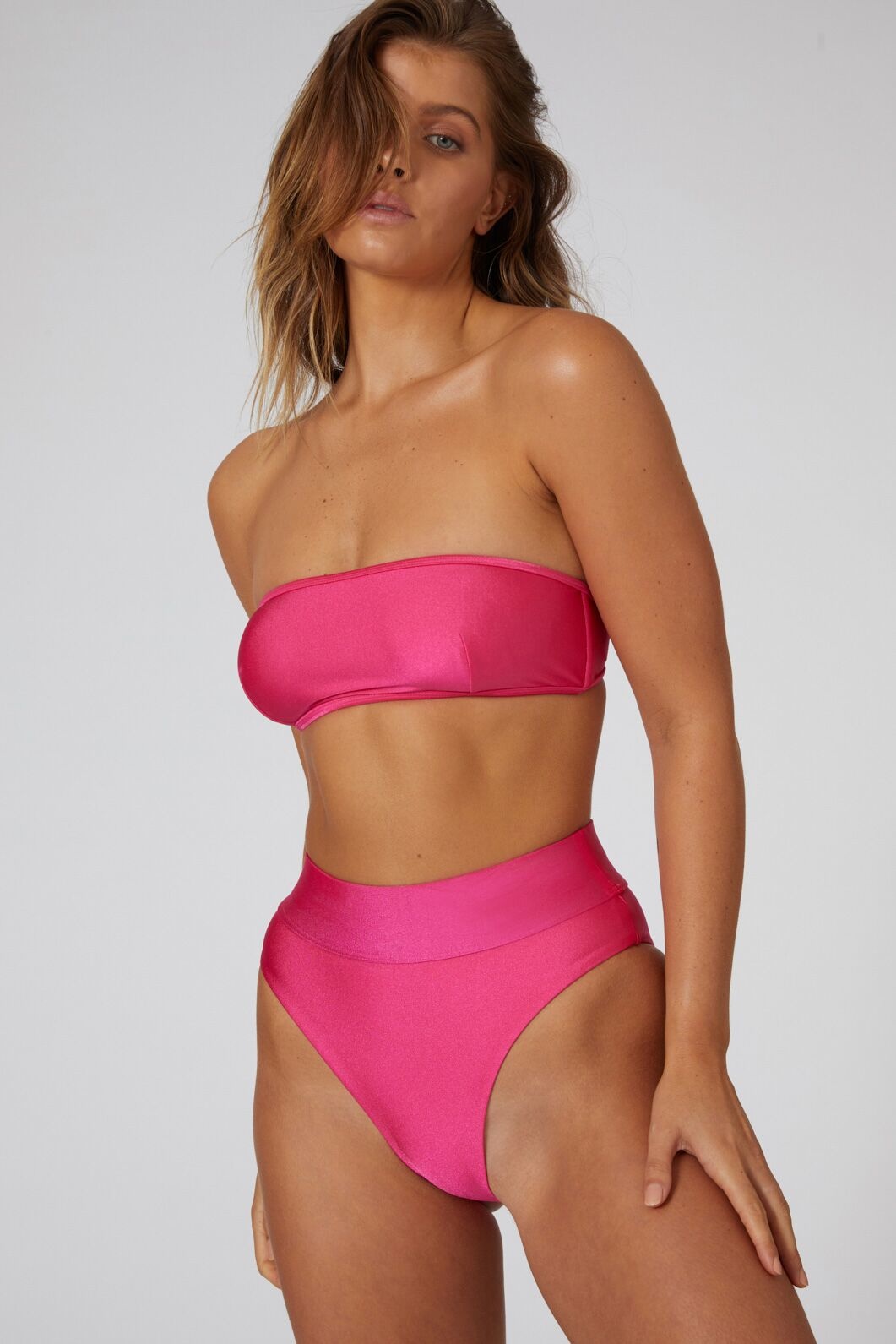 L'urv - The Cassie Bikini Bottom-hot pink - STELLASSTYLE