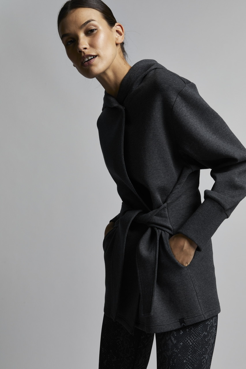 Varley - Cove Wrap Sweat Black Marl 