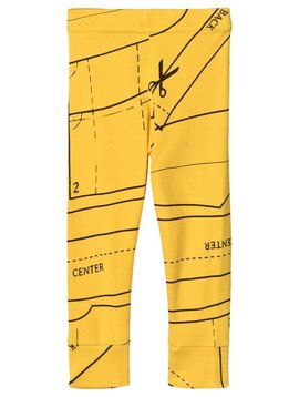 NUNUNU Sewing Pattern Leggings Lava Yellow