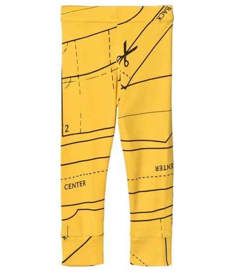 NUNUNU Sewing Pattern Leggings Lava Yellow