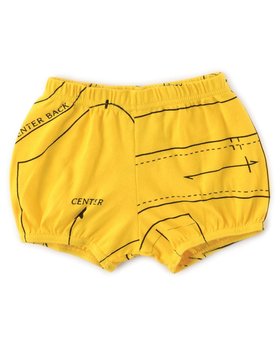 NUNUNU Sewing Pattern Yoga Shorts Lava Yellow