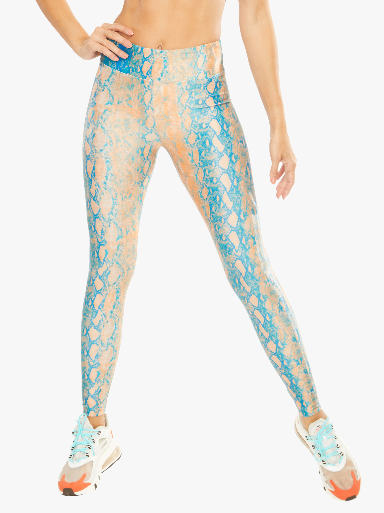Koral Activewear Lustrous High Rise Legging - Rosewood  Koral activewear,  High rise leggings, Sparkle leggings