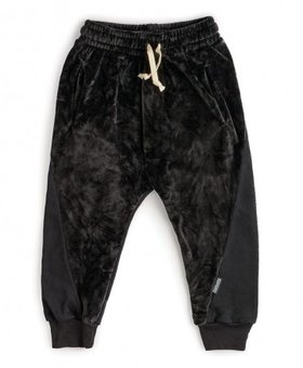 NUNUNU Mixed Velvet Sweatpants