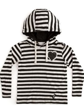 NUNUNU Hooded Striped Shirt