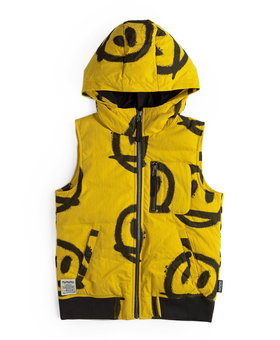 NUNUNU Sprayed Smiles Down Vest