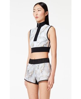 NO KA'OI Marble cropped top