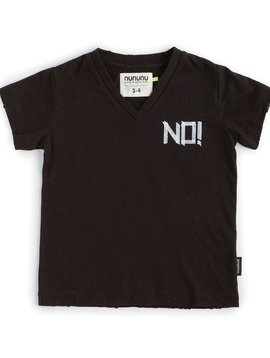 NUNUNU No! V Shirt  - Black