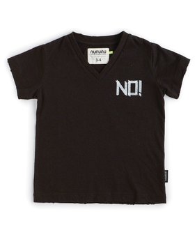 NUNUNU No! V Shirt  - Black