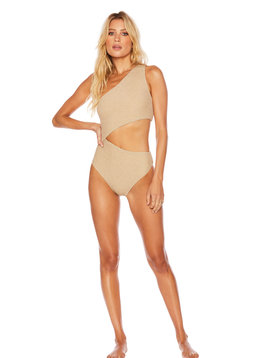 Beach Riot Celine One Piece Gold Shine