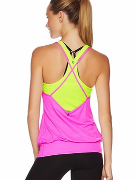 Lorna Jane Athena Excel Tank Hyper Peony