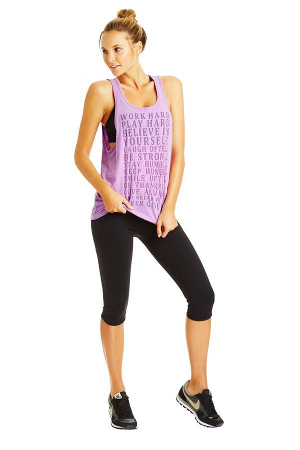 Lorna Jane Bold Blooms Excel Yoga Workout Tank Top India