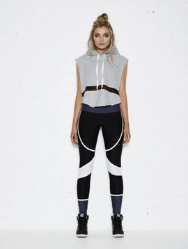 Tully Lou The Bronx Top – Cropped Hoodie with mesh