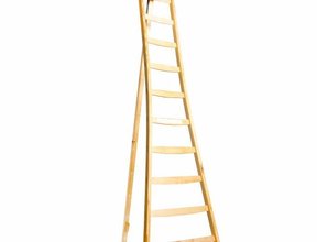 Obstbaumleiter mit Stutze (Holz)