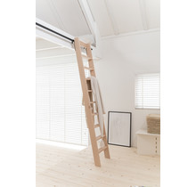 Raumsparende Dachbodentreppe