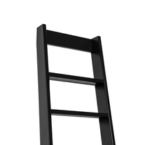 Raumsparende Dachbodentreppe Schwarze