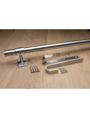 Die Edelstahl-Befestigungsstange komplett