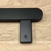 Durchgehendes Holzgeländer 150cm (schwarz)