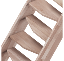 Osaka feste Raumspartreppe Buche - 60 cm Bausatz