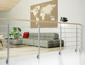 Interio-Geländersatz Buche/Stahl