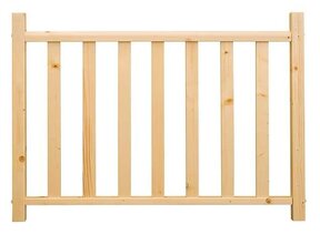 Balustrade aus Fichtenholz quadratisch 154 cm
